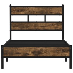 Cadre de lit sans matelas avec tête de lit 100x190 cm 