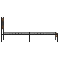 Cadre de lit sans matelas avec tête de lit 100x190 cm 