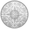 Tapis d'extérieur ARAKIL gris clair Ø120 cm PP 