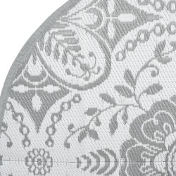 Tapis d'extérieur ARAKIL gris clair Ø120 cm PP 