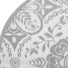 Tapis d'extérieur ARAKIL gris clair Ø120 cm PP 