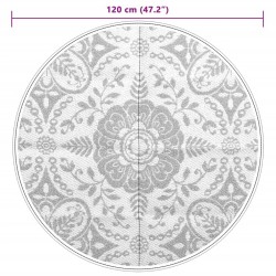 Tapis d'extérieur ARAKIL gris clair Ø120 cm PP 