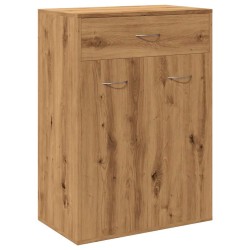 Armoire à chaussures chêne artisanal bois d'ingénierie 