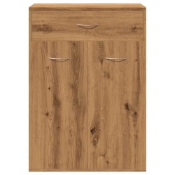 Armoire à chaussures chêne artisanal bois d'ingénierie 