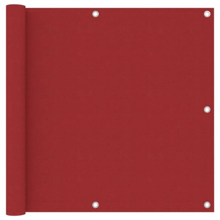 Écran de balcon Rouge 90x400 cm Tissu Oxford 