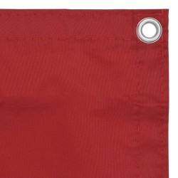 Écran de balcon Rouge 90x400 cm Tissu Oxford 