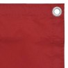 Écran de balcon Rouge 90x400 cm Tissu Oxford 