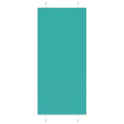 Store plissé vert pétrole 90x200 cm largeur du tissu 89,4 cm 