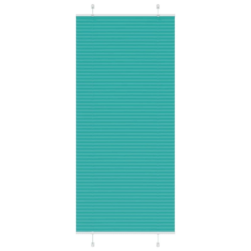 Store plissé vert pétrole 90x200 cm largeur du tissu 89,4 cm 