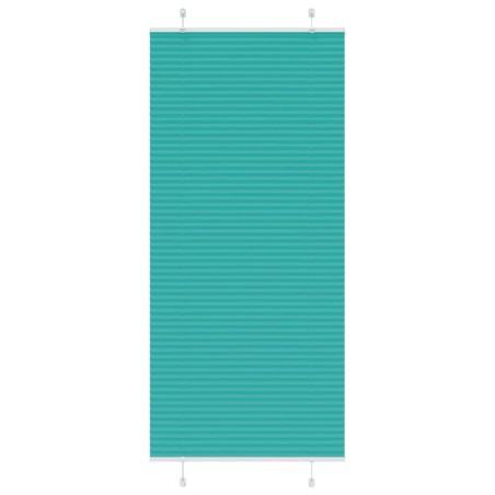 Store plissé vert pétrole 90x200 cm largeur du tissu 89,4 cm 