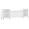 Meuble TV Blanc brillant 160x35x55 cm Bois d'ingénierie 