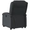 Fauteuil inclinable noir cuir véritable 