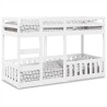 Lit superposé Blanc 75x190 cm Bois de pin massif 