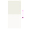Store enrouleur occultant blanc cassé 105x230 cm largeur tissu 