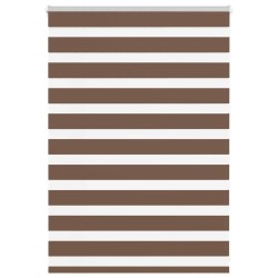 Store zèbre marron 100x100 cm largeur du tissu 95,9cm polyester 