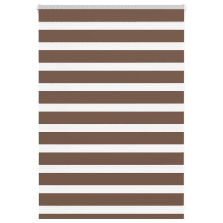 Store zèbre marron 100x100 cm largeur du tissu 95,9cm polyester 