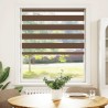 Store zèbre marron 100x100 cm largeur du tissu 95,9cm polyester 