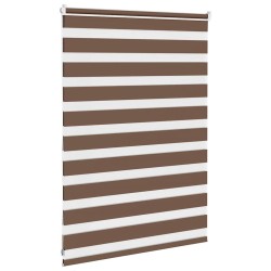 Store zèbre marron 100x100 cm largeur du tissu 95,9cm polyester 