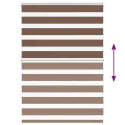 Store zèbre marron 100x100 cm largeur du tissu 95,9cm polyester 