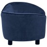 Canapé pour chien Bleu 69x49x40 cm Peluche 