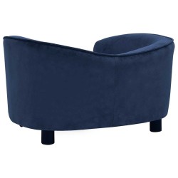 Canapé pour chien Bleu 69x49x40 cm Peluche 