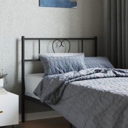 Tête de lit métal noir 80 cm 