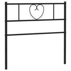 Tête de lit métal noir 80 cm 