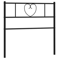 Tête de lit métal noir 80 cm 