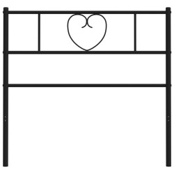Tête de lit métal noir 80 cm 