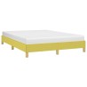 Cadre de lit sans matelas vert 140x190 cm tissu 
