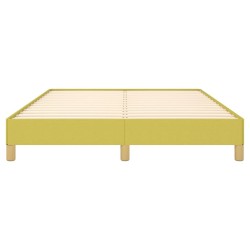 Cadre de lit sans matelas vert 140x190 cm tissu 