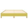 Cadre de lit sans matelas vert 140x190 cm tissu 