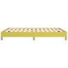 Cadre de lit sans matelas vert 140x190 cm tissu 