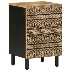 Armoire de salle de bain 38x33,5x58 cm bois massif de manguier 