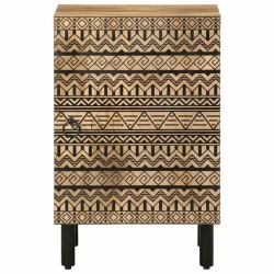 Armoire de salle de bain 38x33,5x58 cm bois massif de manguier 