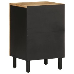 Armoire de salle de bain 38x33,5x58 cm bois massif de manguier 