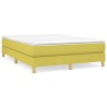 Cadre de lit sans matelas vert 140x190 cm tissu 