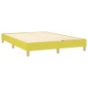 Cadre de lit sans matelas vert 140x190 cm tissu 