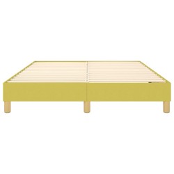 Cadre de lit sans matelas vert 140x190 cm tissu 