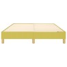 Cadre de lit sans matelas vert 140x190 cm tissu 