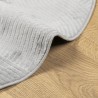 Tapis IZA poils courts style scandinave gris Ø 80 cm 
