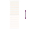 Store zèbre beige marbré largeur du tissu 75,9 cm polyester 