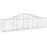 Paniers à gabions arqués 6 pcs 200x30x40/60 cm Fer galvanisé 