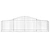 Paniers à gabions arqués 6 pcs 200x30x40/60 cm Fer galvanisé 