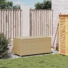 Boîte de rangement de jardin mélange beige 190L résine tressée 