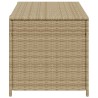 Boîte de rangement de jardin mélange beige 190L résine tressée 