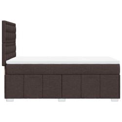 Sommier à lattes de lit avec matelas Marron foncé 90x200 cm 