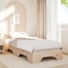 Cadre de lit sans matelas empilable 75x190 cm bois massif 