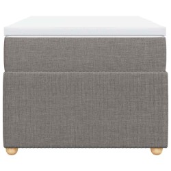 Sommier à lattes de lit avec matelas Taupe 80x200 cm Tissu 