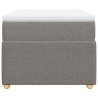 Sommier à lattes de lit avec matelas Taupe 80x200 cm Tissu 